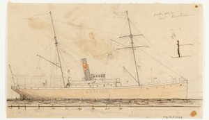 Stoomschip GOTLAND door Per Wilhelm Cedergren